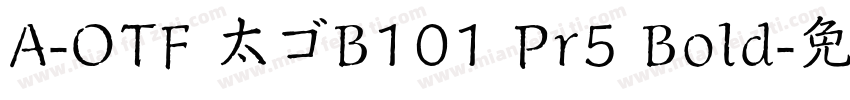 A-OTF 太ゴB101 Pr5 Bold字体转换